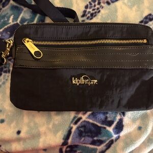 Kipling Black Crossbody Bag with‎ Gold Accents